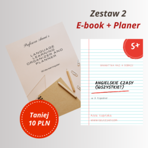 Pakiet Nr 2: Angielskie Czasy Gramatyczne + 90-dniowy Planer Nauki Języka